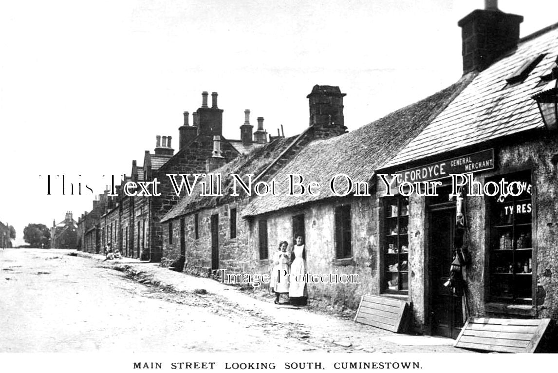 SC 2331 - Main Street Looking South, Cuminestown, Scotland