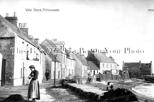 SC 2354 - West Shore, Pittenweem, Fife, Scotland c1917