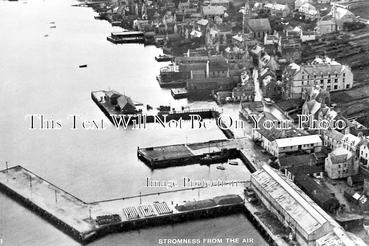 SC 2374 - Stromness From The Air, Orkney, Scotland