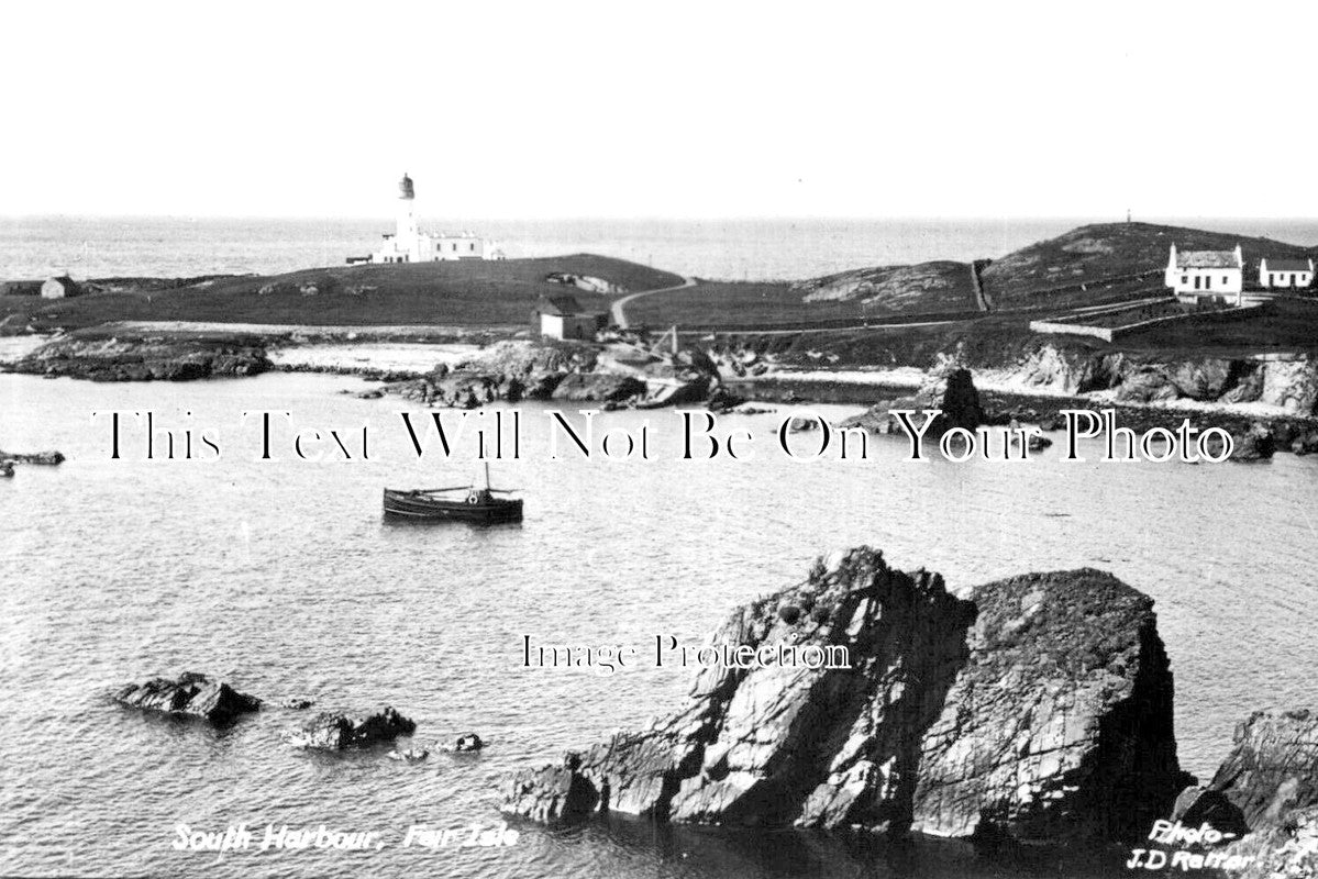 SC 2387 - South Harbour, Fair Isle, Shetland, Scotland