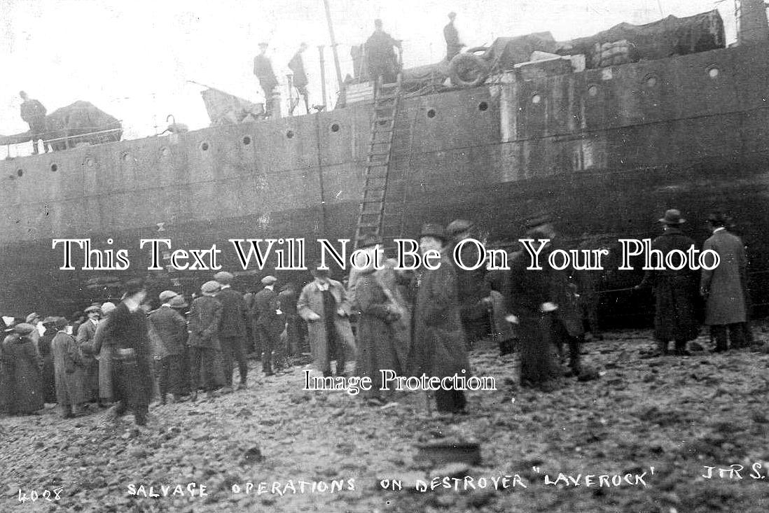 SC 2408 - Salvage Operations, Destroyer HMS Laverock, Skelmorlie, Scotland