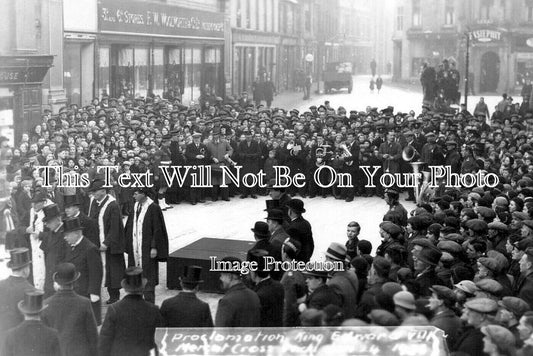 SC 2420 - Proclamation Of King Edward VIII, Mercat Cross, Wick, Scotland 1936