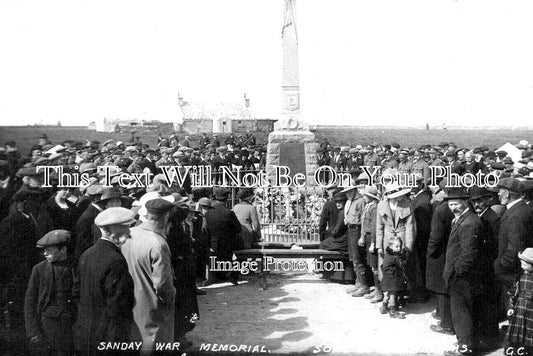 SC 2441 - Unveiling Sanday War Memorial, Orkney, Scotland