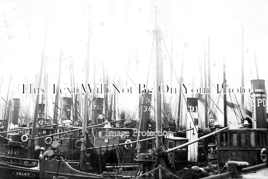 SC 2535 - Steam Drifters In Peterhead Harbour, Scotland