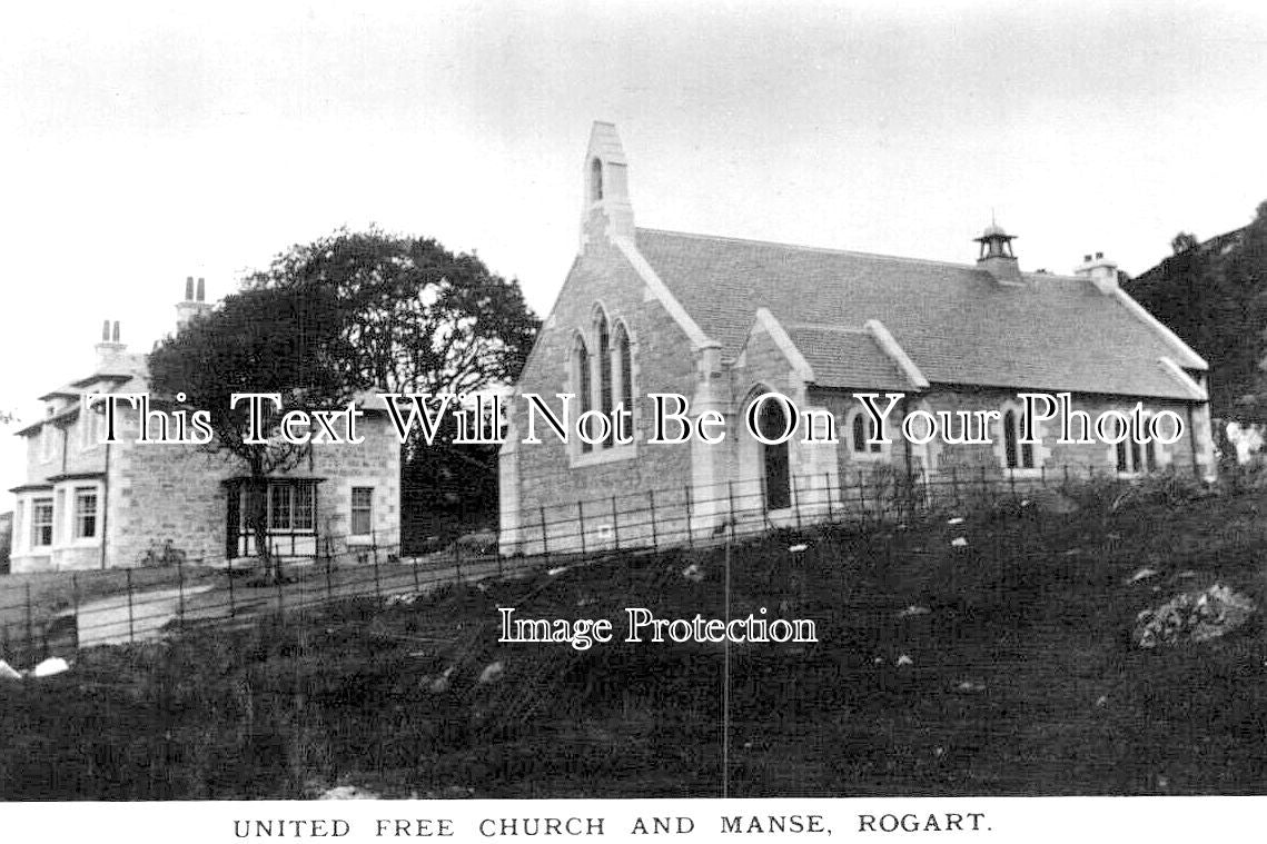 SC 2547 - United Free Church & Manse, Rogart, Scotland