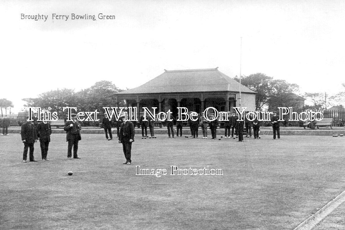 SC 2567 - Broughty Ferry Bowling Green, Dundee, Scotland c1918