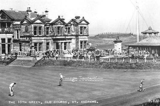 SC 2579 - The 18th Green, Old Course, St Andrews, Scotland