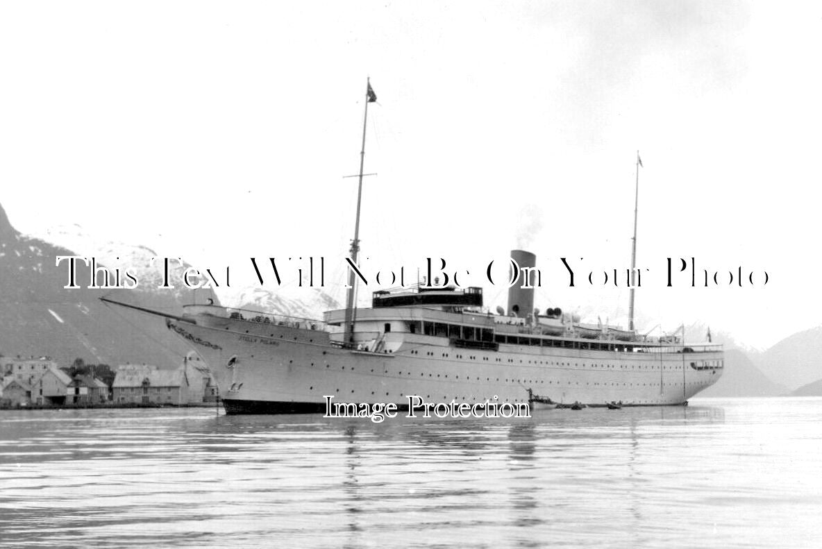 SC 2696 - Stella Polaris, Bergen Line Norway Steamship, Scotland