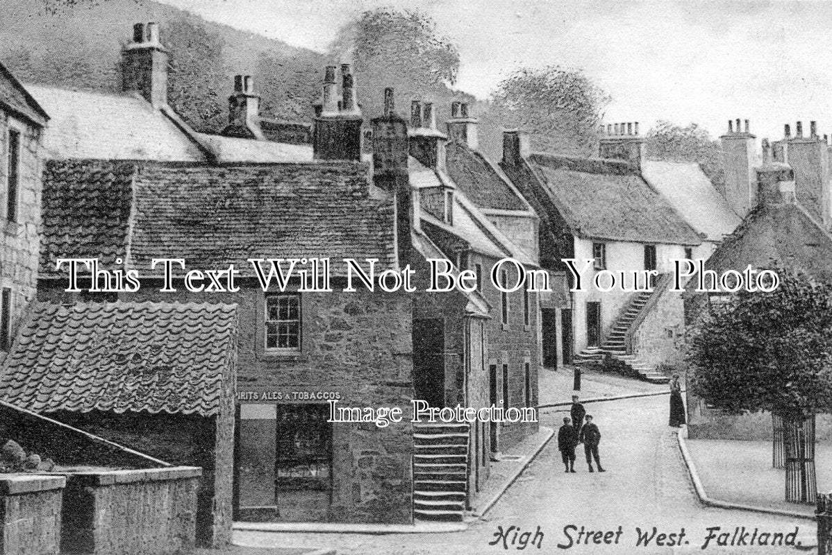 SC 2730 - High Street West, Falkland, Scotland c1905