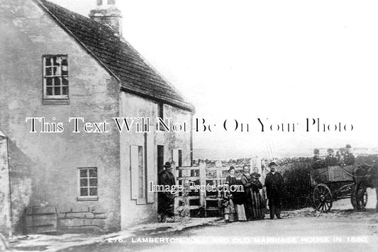 SC 2773 - Old Marriage House, Lamberton Toll, Berwickshire, Scotland c1920
