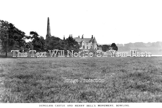 SC 2783 - Dunglass Castle & Henry Bell's Monument, Bowling, Scotland