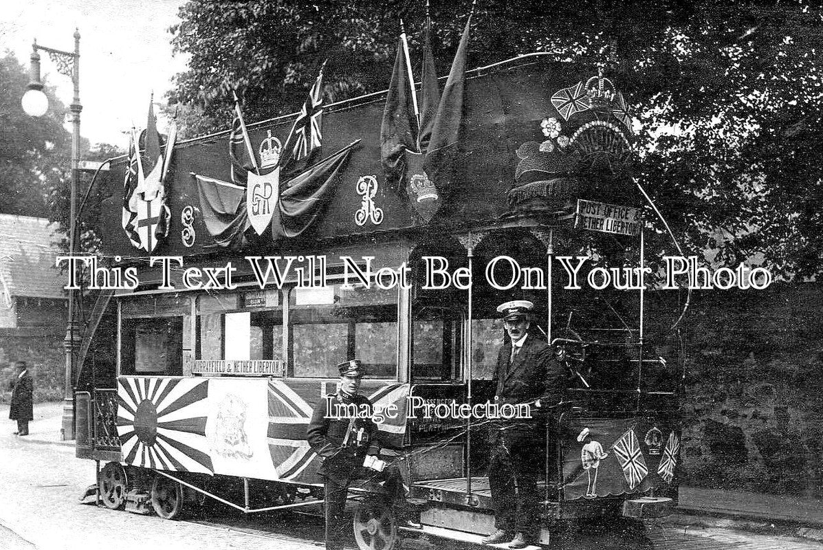SC 28 - Edinburgh Decorated Tram Car, Scotland WW1