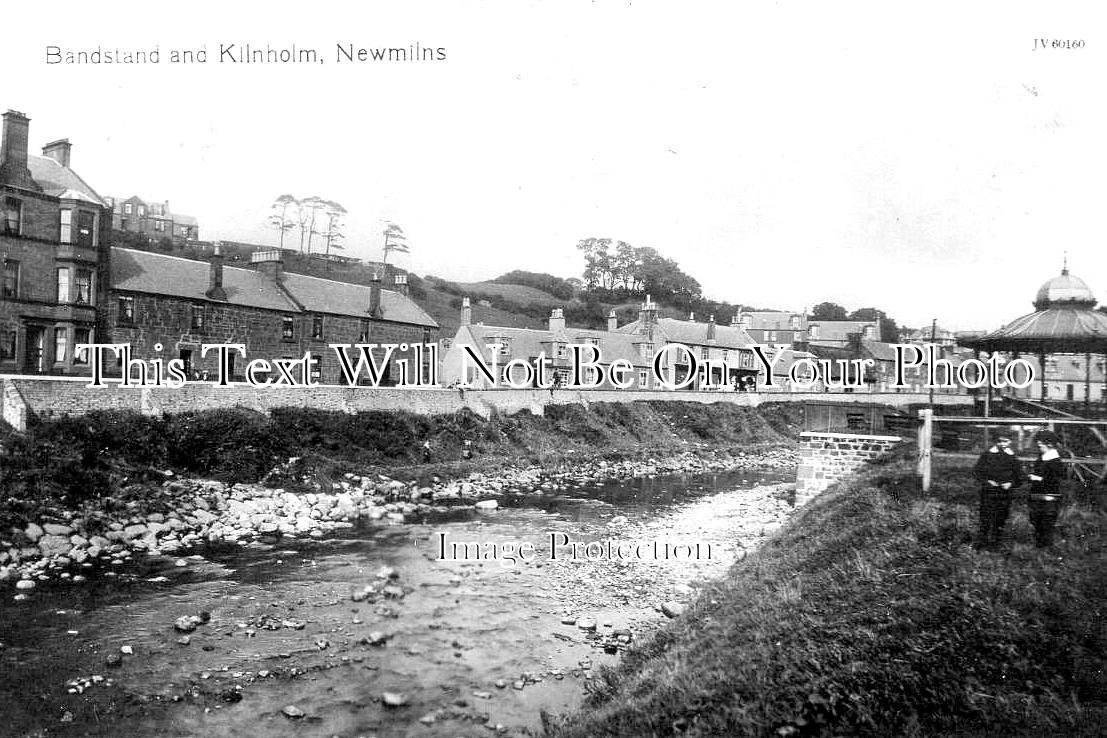 SC 2806 - Bandstand & Kilnholm, Newmilns, Ayrshire, Scotland