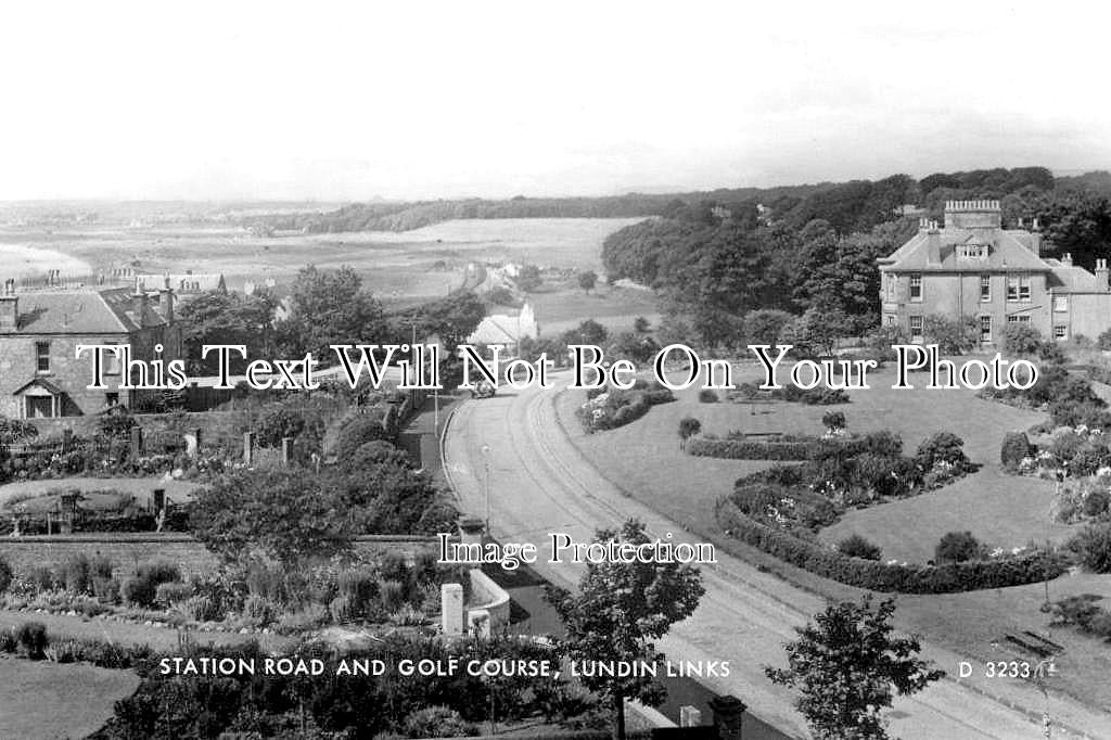 SC 2820 - Station Road & Golf Course, Lundin Links, Fife, Scotland