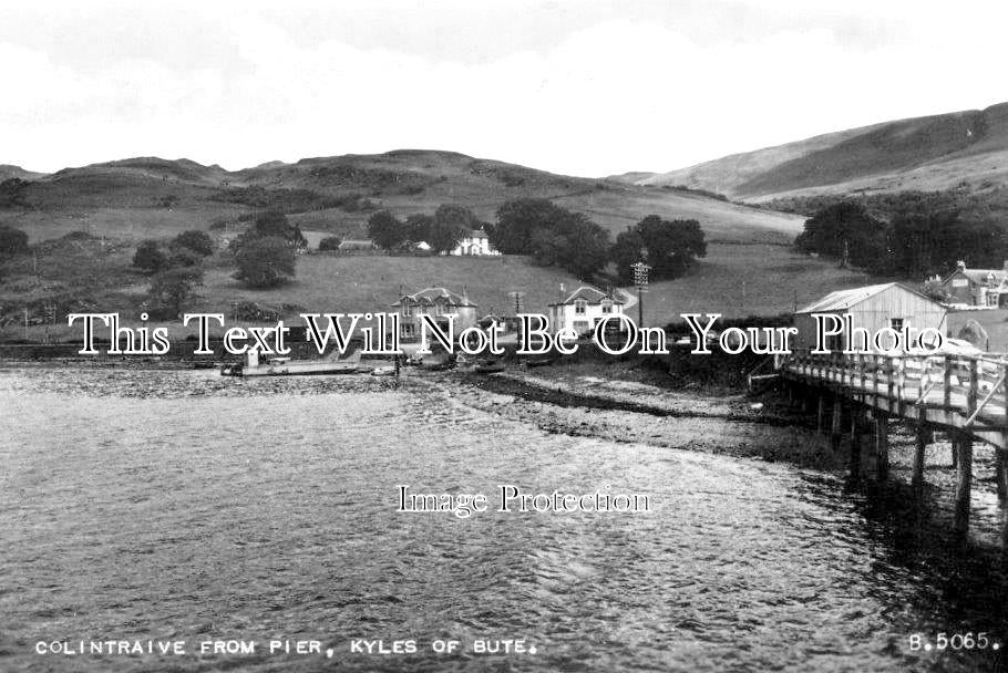 SC 2821 - Colintraive From Pier, Kyles Of Bute, Scotland