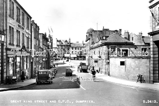 SC 2826 - Great King Street & GPO, Dumfries, Scotland