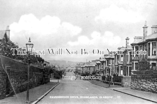 SC 2840 - Ravenswood Drive, Shawlands, Glasgow, Scotland c1917