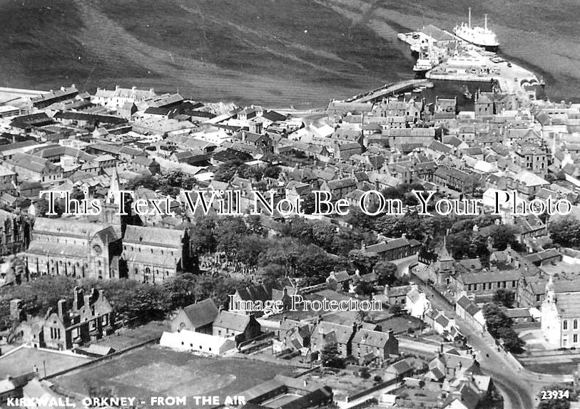 SC 288 - Aerial View Of Kirkwall, Orkney, Scotland