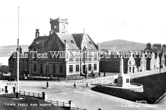 SC 2885 - Town Hall & North Hill Head, Lerwick, Shetland, Scotland