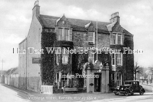 SC 2899 - Victoria Hotel, Forres, Morayshire, Scotland c1920