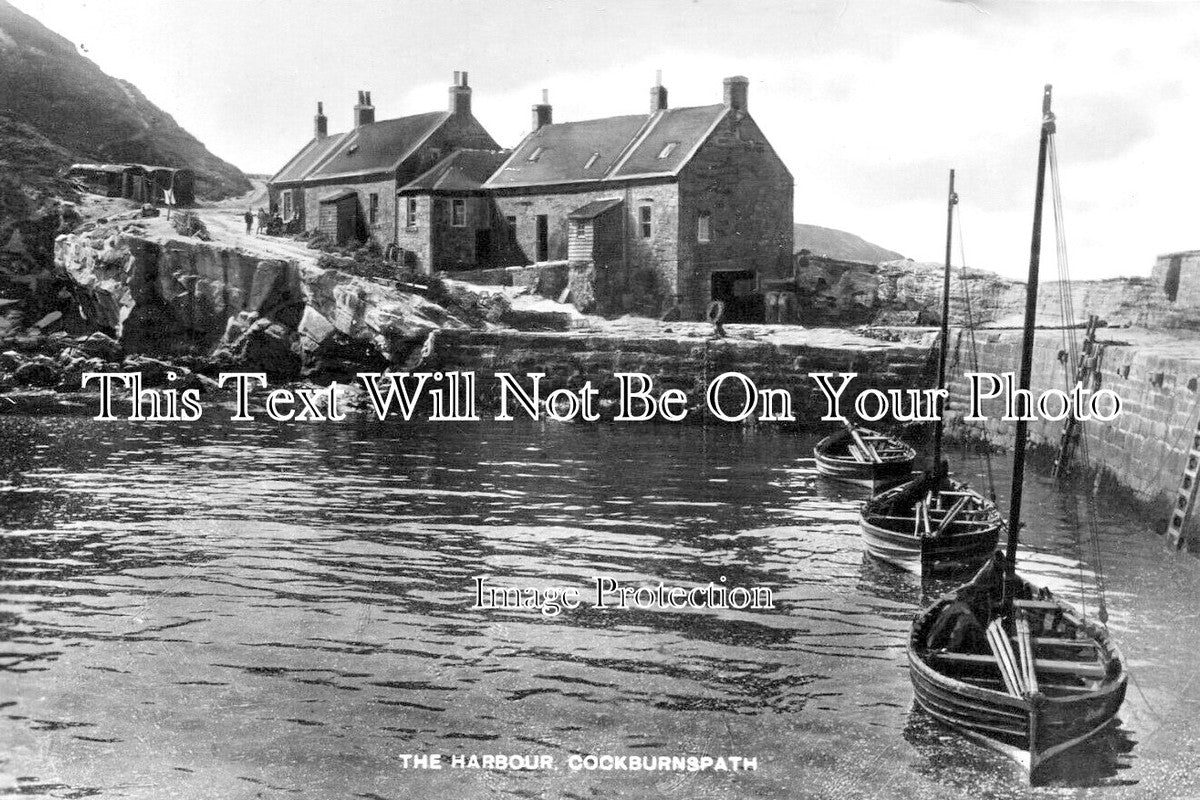 SC 3024 - The Harbour, Cockburnspath, Scotland c1928