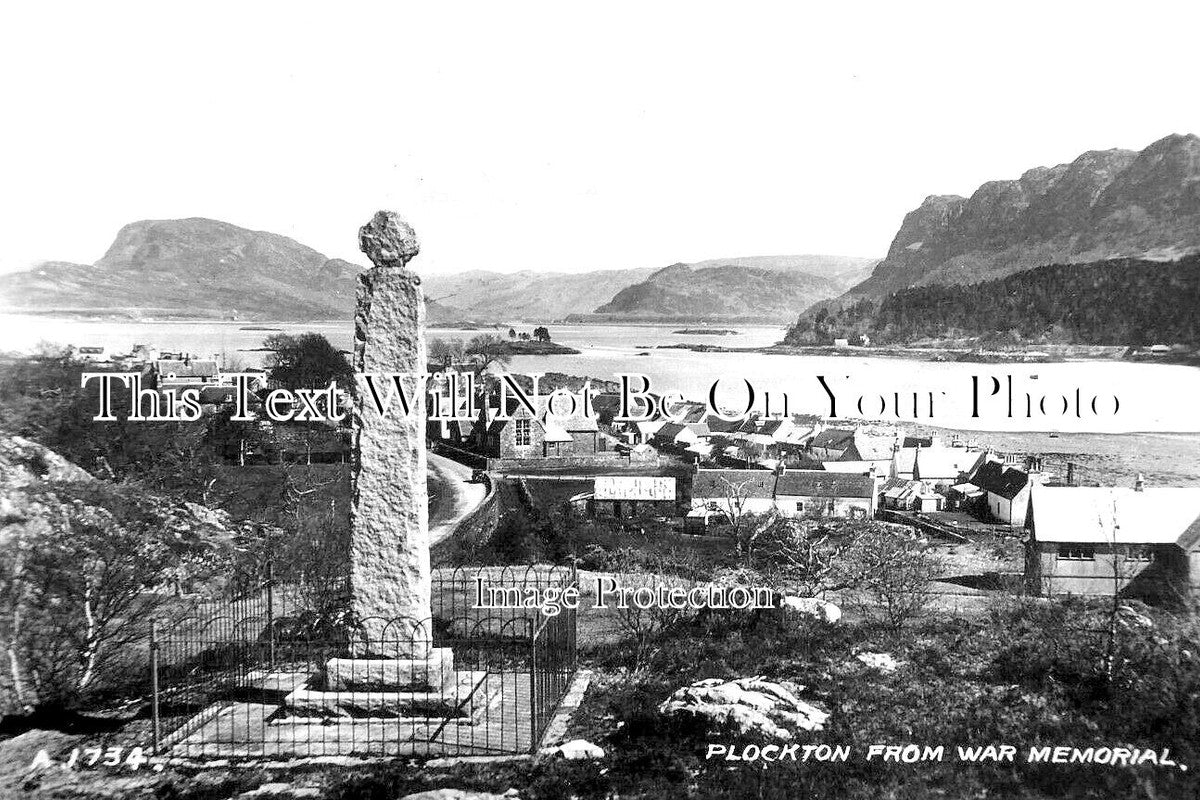 SC 3040 - Plockton From War Memorial, Scotland c1935