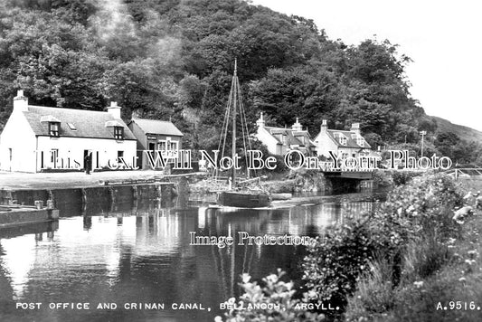 SC 3073 - Post Office & Crinan Canal, Bellanoch, Argyll, Scotland