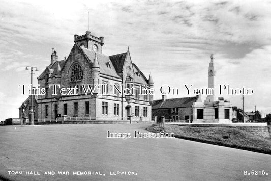 SC 3081 - Town Hall & War Memorial, Lerwick, Shetland, Scotland