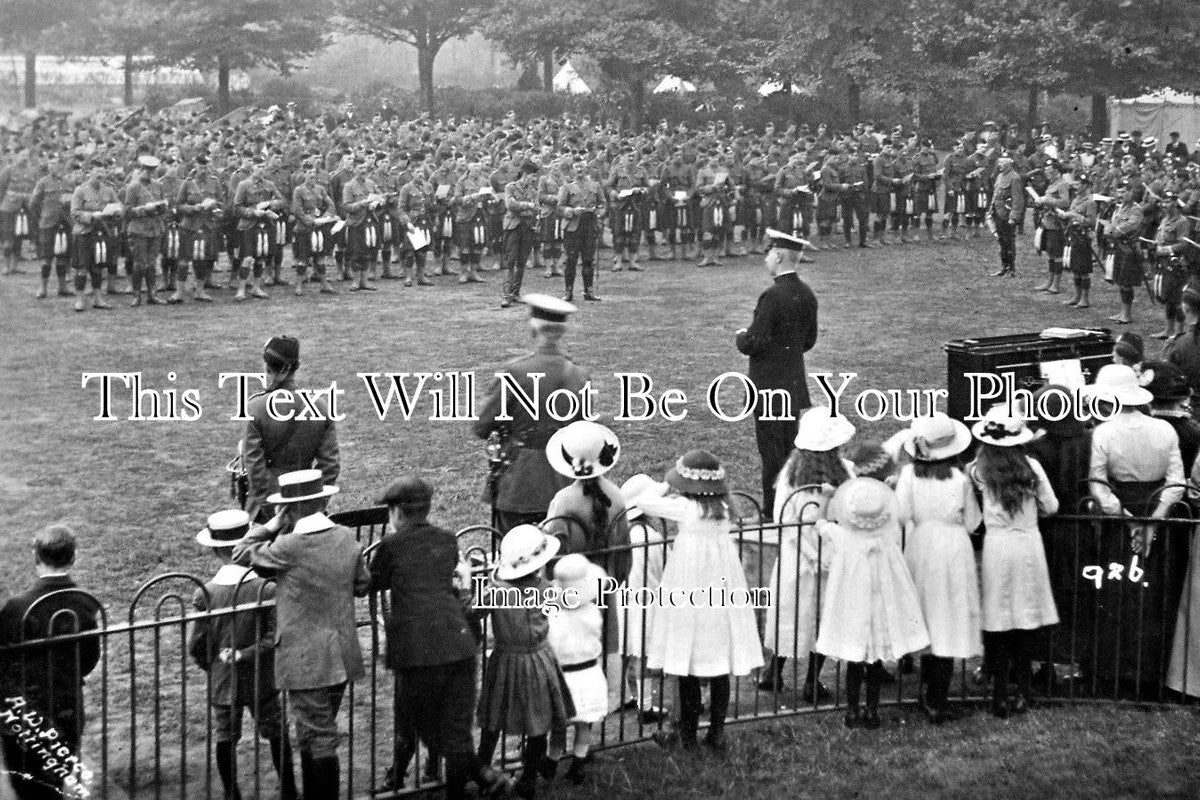 SC 315 - 5th Seaforth Highlanders Camp Parade, Bedford, Bedfordshire