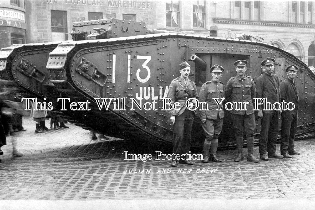 SC 3151 - Julian And Her Crew, Crossgate, Cupar, Scotland WW1 Tank