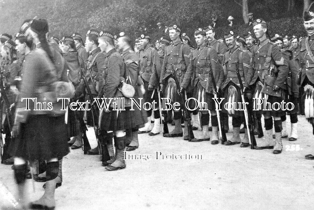 SC 316 - 5th Seaforth Highlanders Camp Parade, Bedford, Bedfordshire