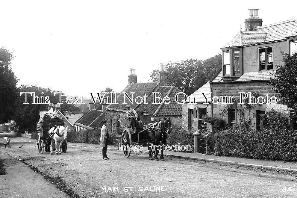 SC 3200 - Main Street, Saline, Fife, Scotland c1913