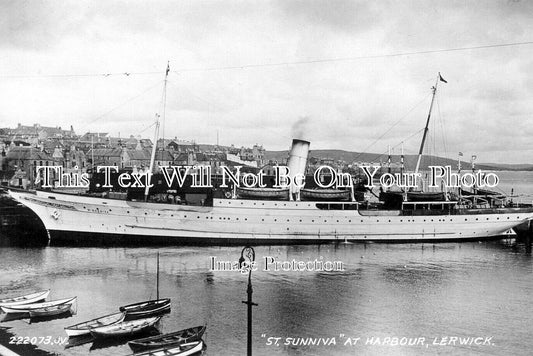 SC 3201 - St Sunniva, Lerwick Harbour, Orkney, Shetland, Scotland