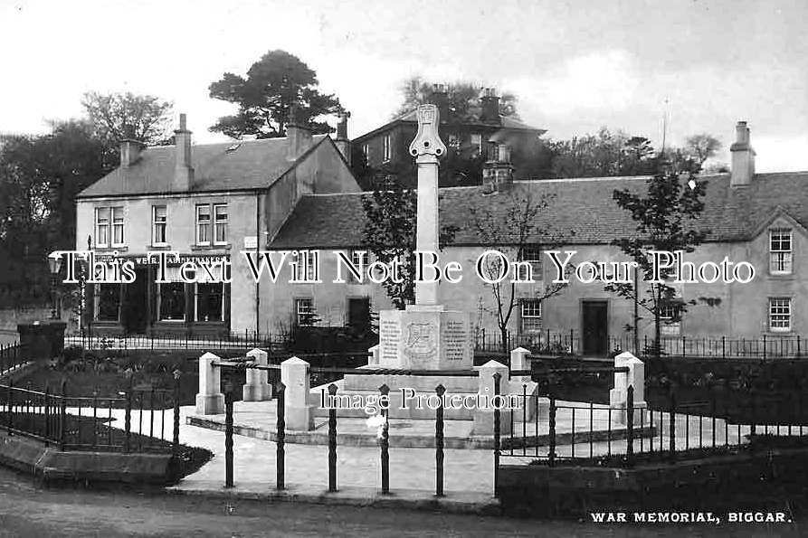 SC 3273 - Biggar War Memorial, Dunsyre, Scotland c1927 WW1