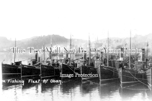 SC 3329 - Fishing Fleet At Oban, Argyll, Scotland