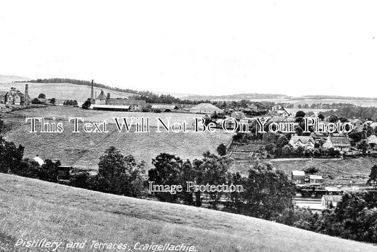 SC 3344 - Distillery & Terraces, Craigellachie, Scotland