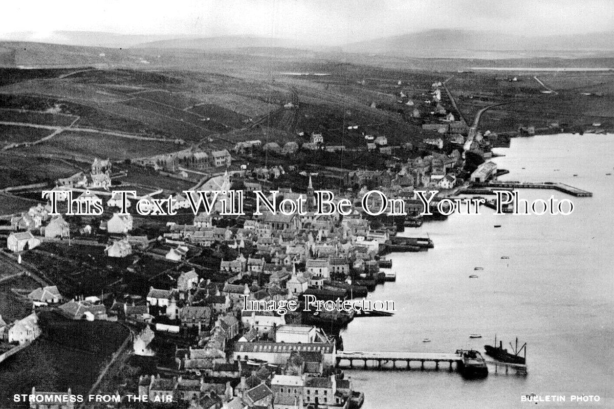 SC 3355 - Stromness From The Air, Scotland