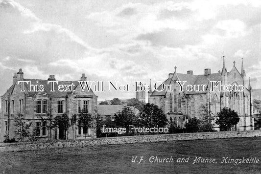 SC 3395 - UF Church & Manse, Kingskettle, Fife, Scotland