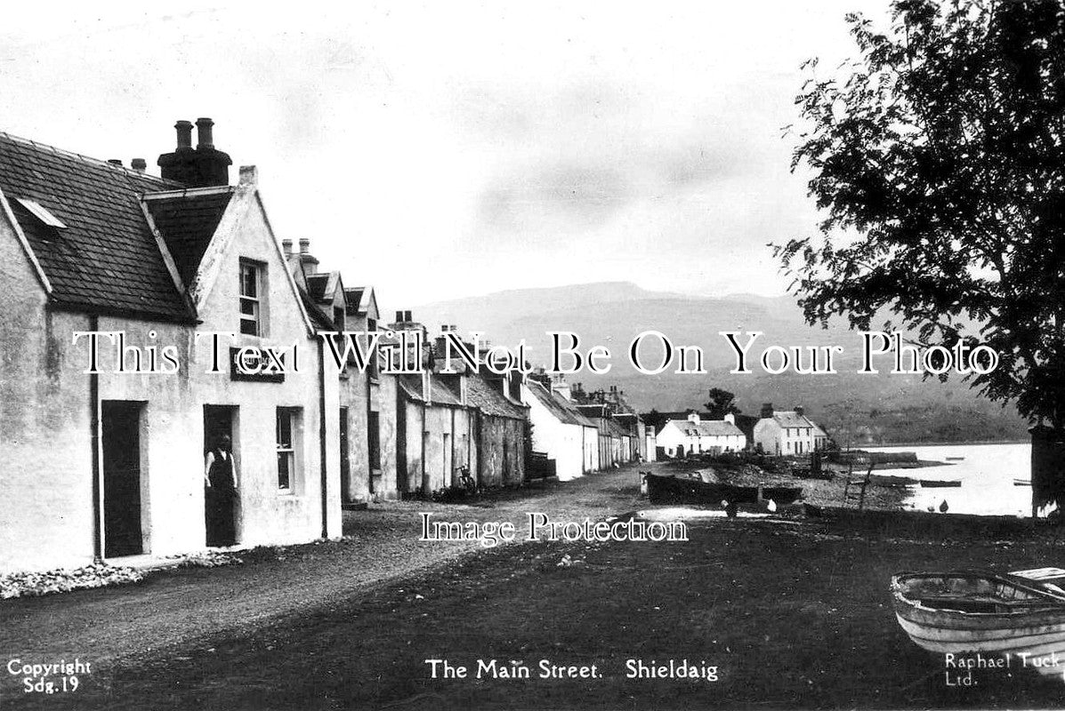 SC 3477 - The Main Street, Shieldaig, Scotland – JB Archive