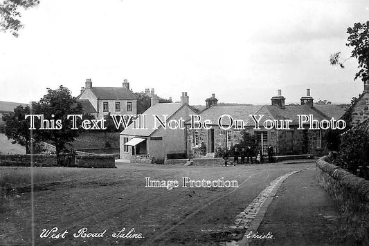 SC 3481 - West Road, Saline, Fife, Scotland c1913