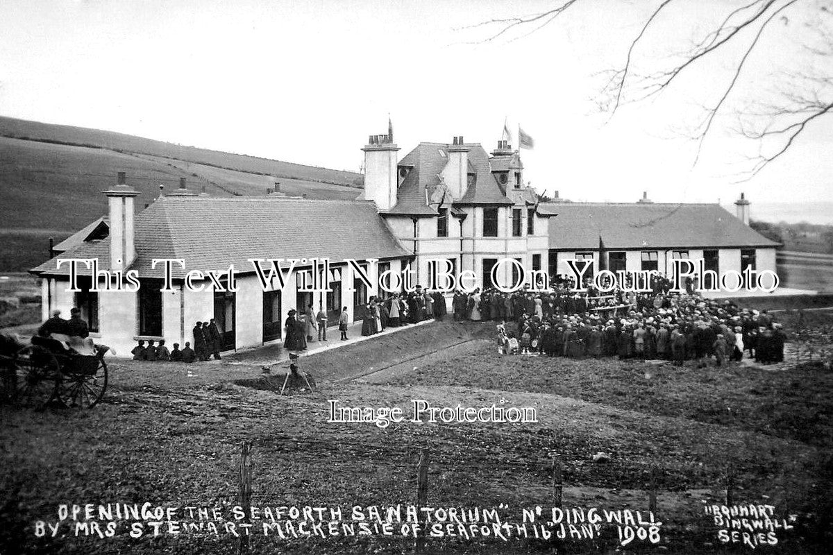 SC 3517 - Opening Of The Seaforth Sanatorium, Dingwall, Scotland c1908