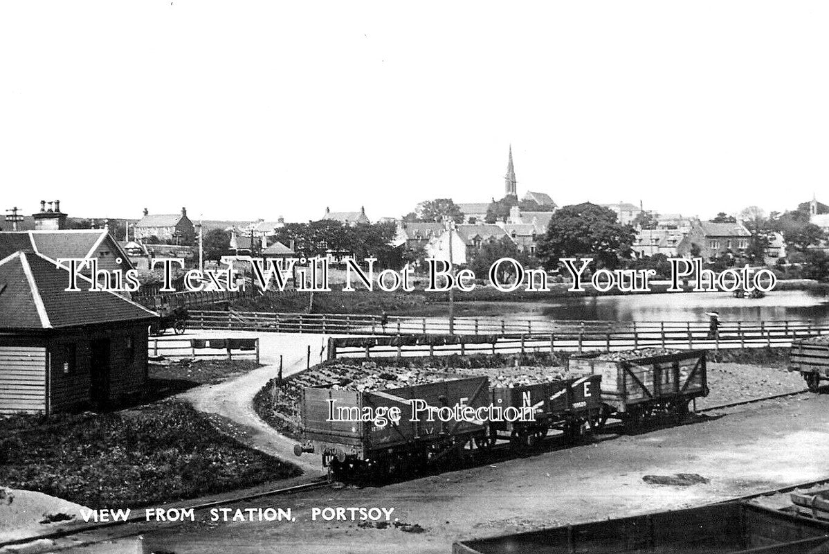 SC 3563 - View From Portsoy Railway Station, Banffshire, Scotland