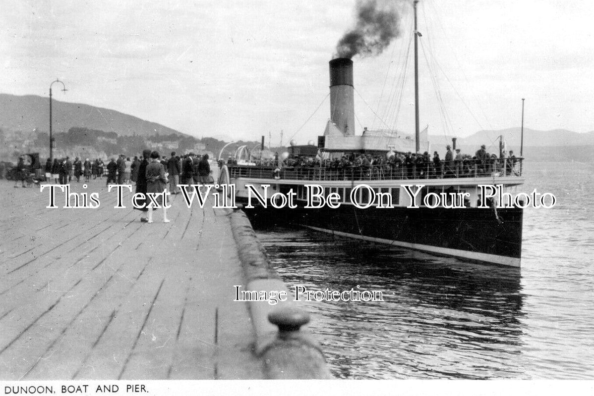 SC 3565 - Boat & Pier, Dunoon, Scotland