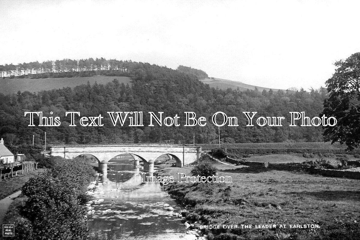 SC 3580 - Bridge Over The Leader At Earlston, Scotland