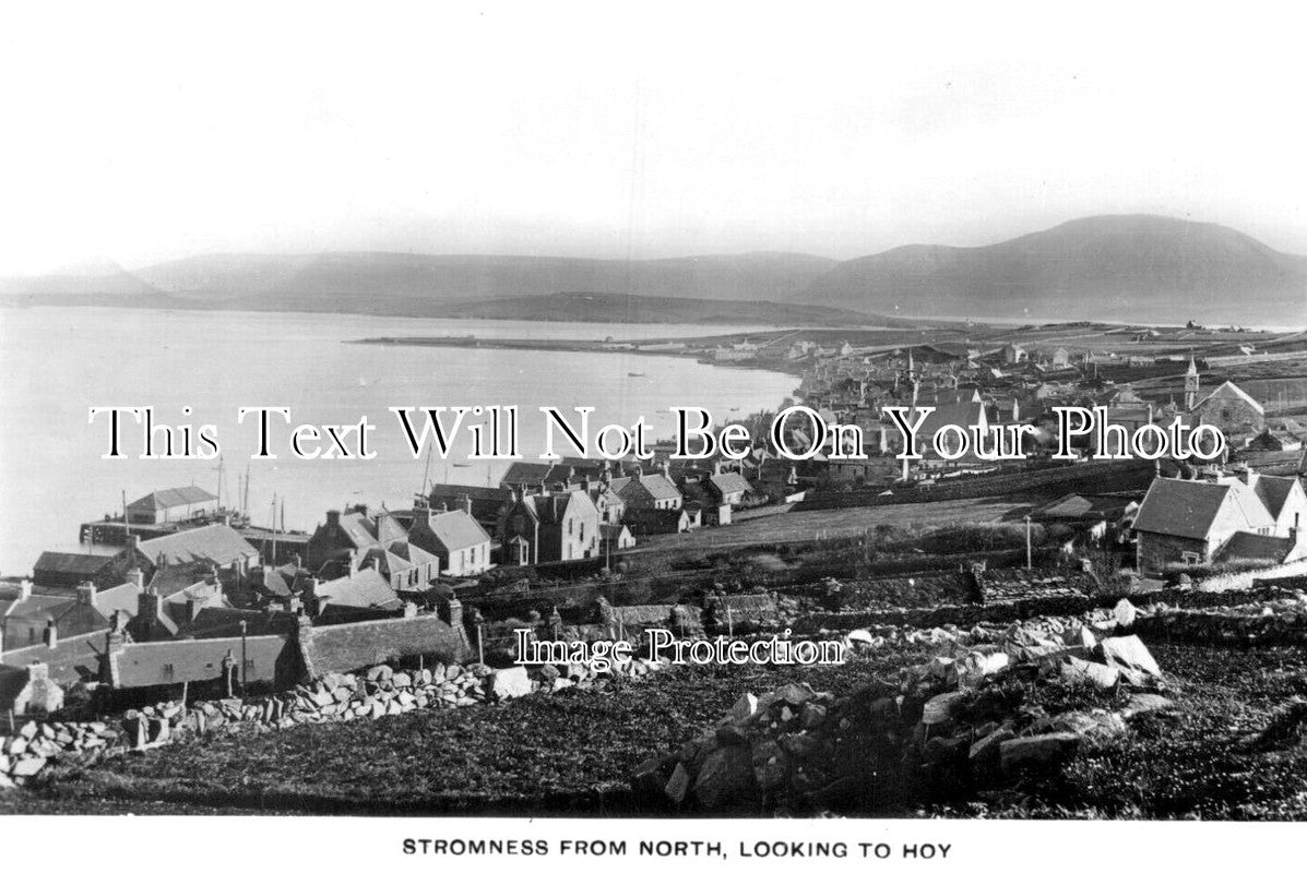 SC 3591 - Stromness From North Looking To Hoy, Scotland