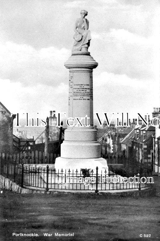 SC 3597 - Portknockie War Memorial, Banffshire, Scotland