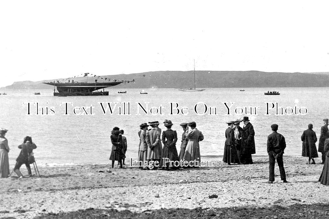 SC 360 - Launch Of Liptons Yacht Shamrock, Fairlie, Scotland 1908