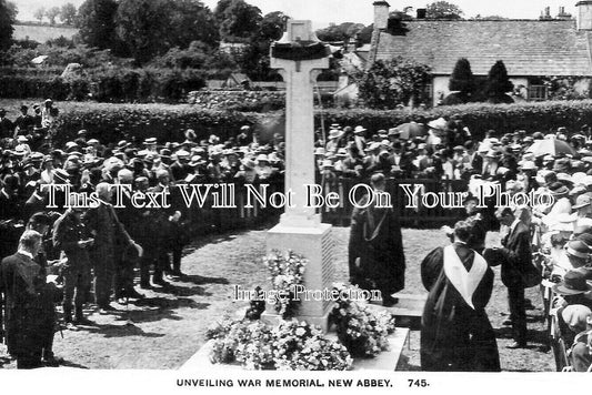 SC 3603 - Unveiling New Abbey War Memorial, Scotland