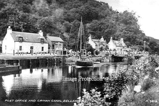 SC 3620 - Post Office & Crinan Canal, Bellanoch, Scotland