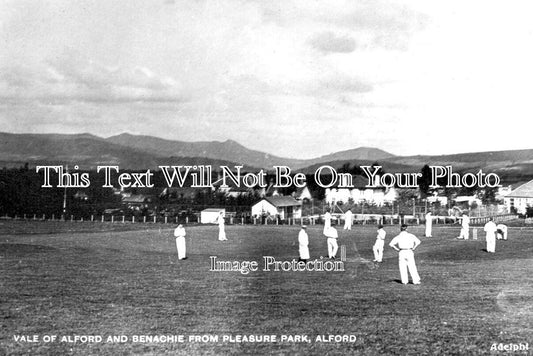 SC 363 - Cricket Match, Pleasure Park, Alford, Aberdeenshire, Scotland c1920